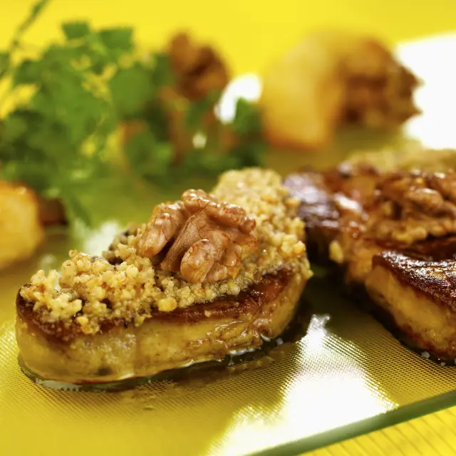 Noix Recette Foie Gras Pane Miel Et Chapelure De Noix009photo Franck Br.jpg