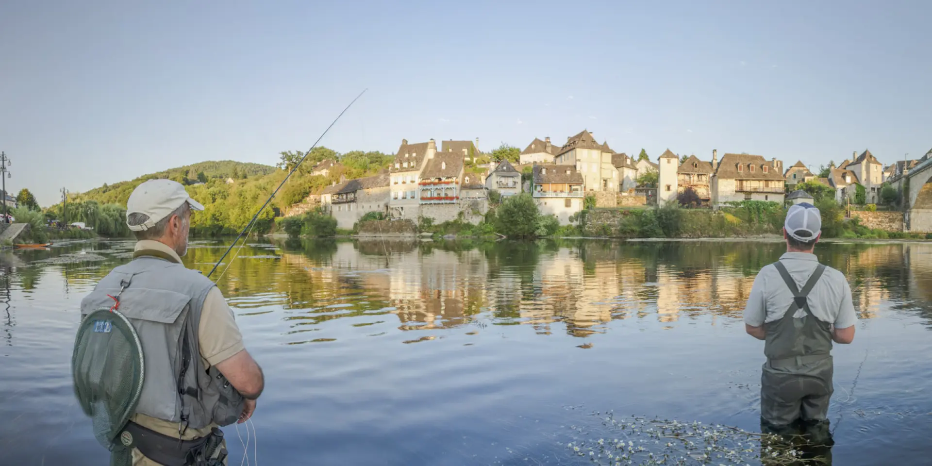 Pêche sur les quais d'Argentat