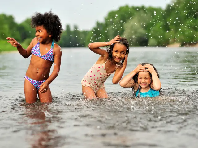 baignade dans la Dordogne