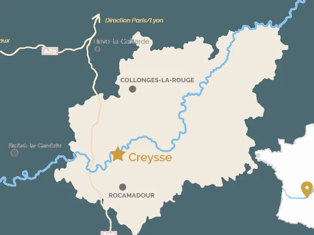 Carte Creysse