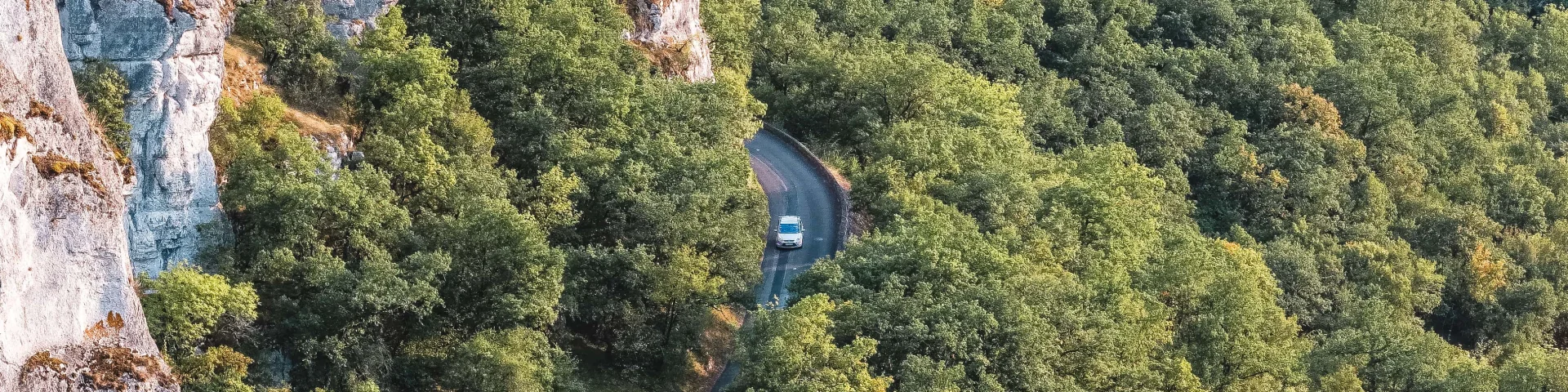 Route d'accès à Rocamadour