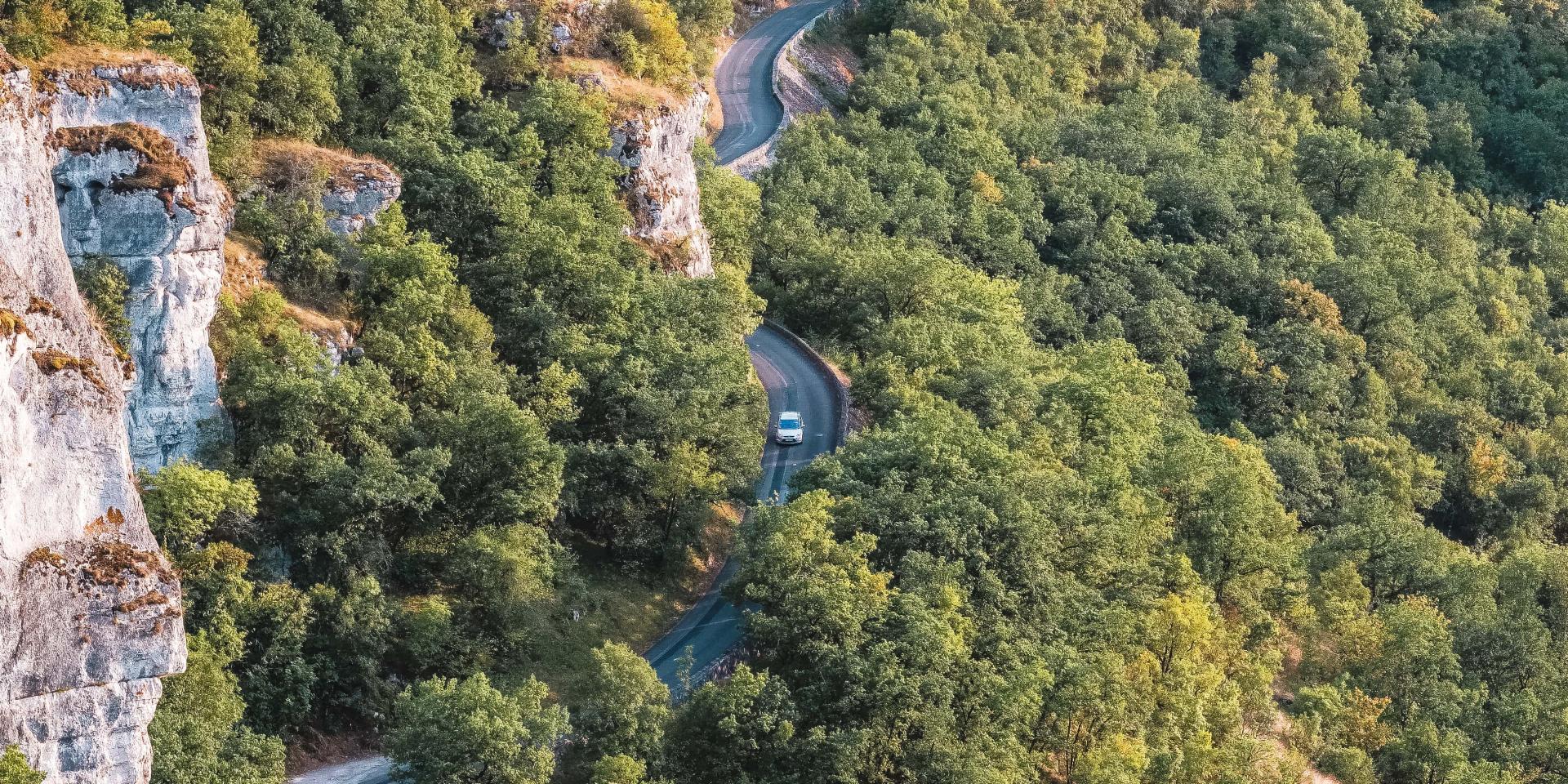 Route d'accès à Rocamadour