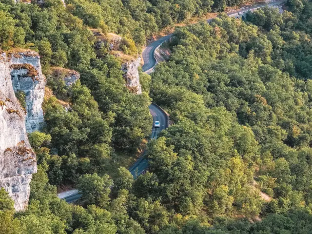Route d'accès à Rocamadour