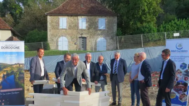 Pose de la première pierre 2023 - Projet Pôle Néandertal