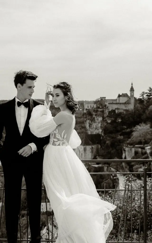 Shooting photo mariage à Rocamadour