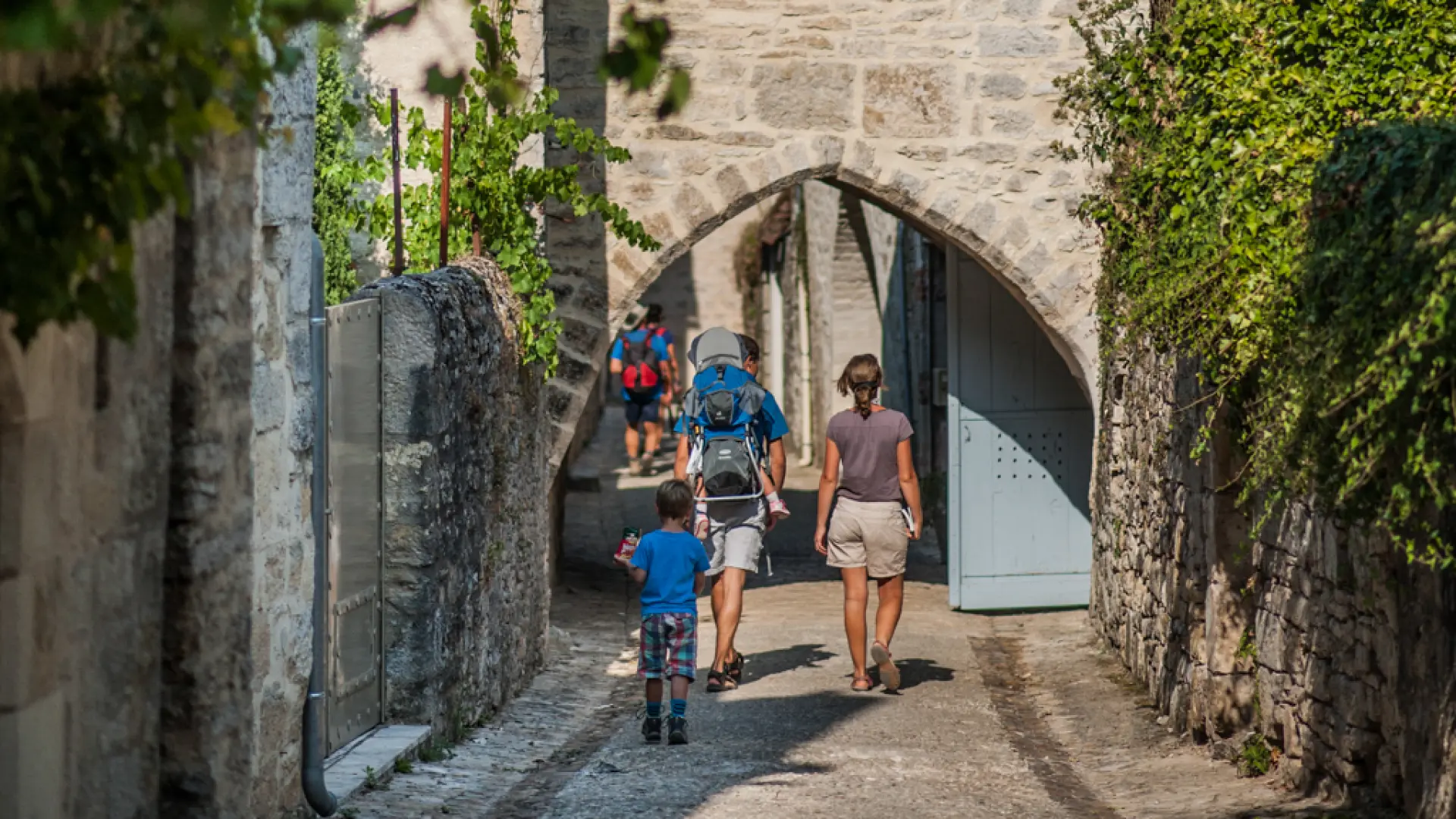 Randonneurs à Martel