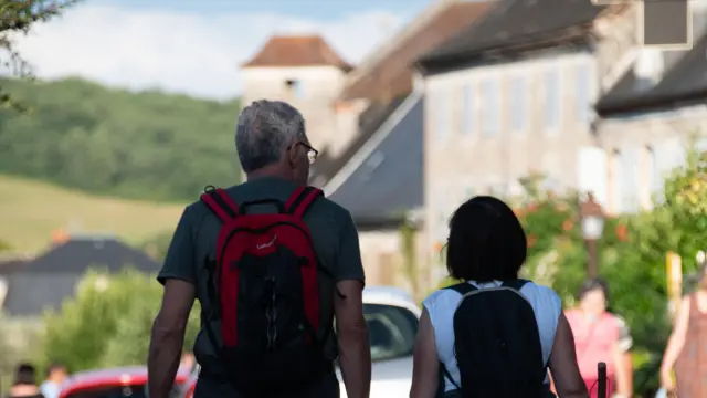 Randonneurs à Martel