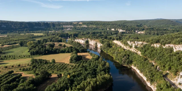 La Dordogne à la falaise de Mirandol