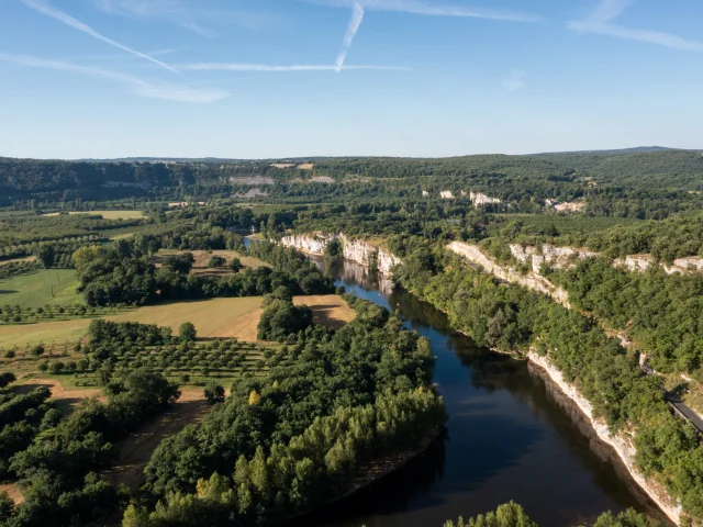 La Dordogne à la falaise de Mirandol