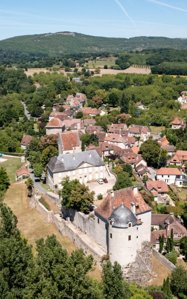 Vue drone du village de Creysse