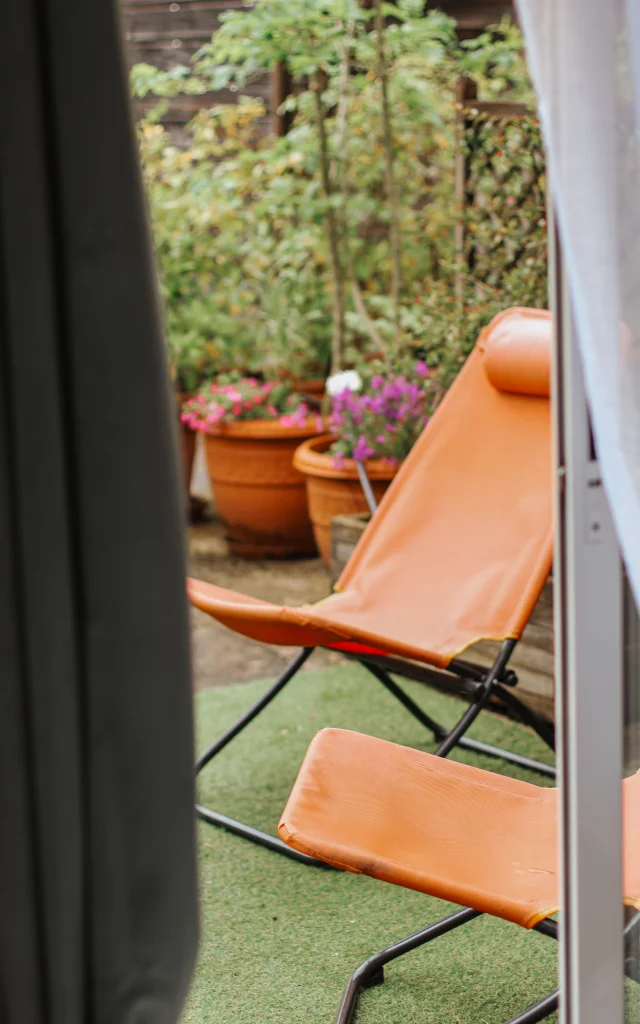 Terrasse chambres Amadour Hôtel