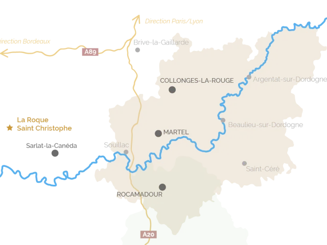 Map Roque St Christophe