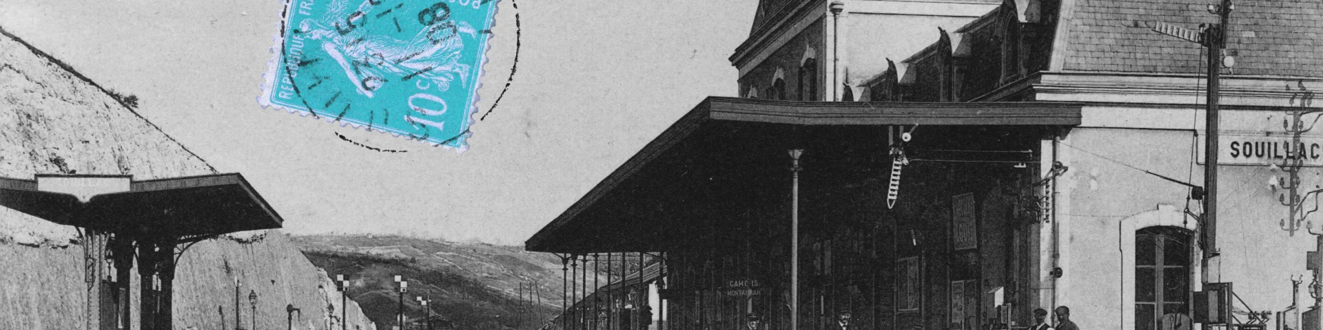 P1 Gare De Souillac En 1908 Collection Jp Magne Colorisee Pour Resurgence 2025 1