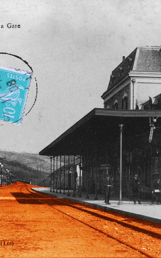 P1 Gare De Souillac En 1908 Collection Jp Magne Colorisee Pour Resurgence 2025 1