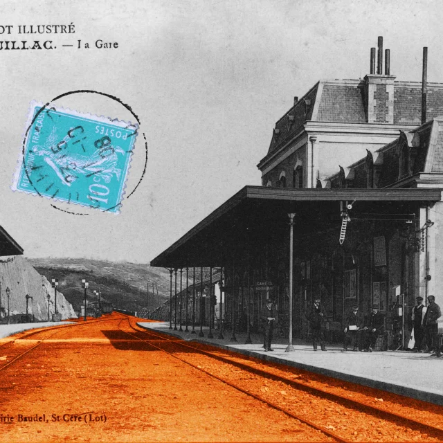 P1 Gare De Souillac En 1908 Collection Jp Magne Colorisee Pour Resurgence 2025 1