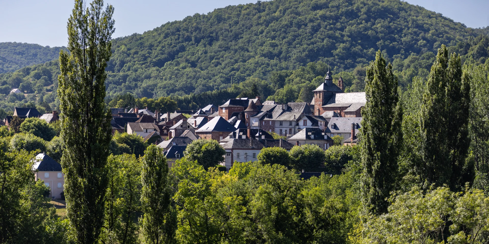 Vue sur le village de Meyssac