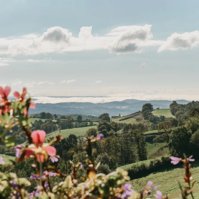Vue depuis le village de Lagleygeolle