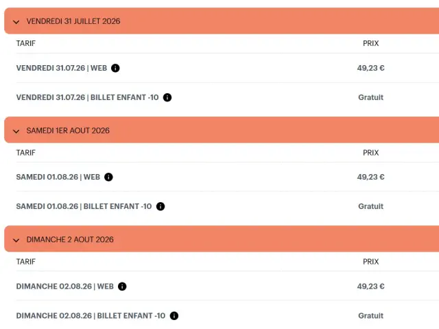 Billetterie 2026 Ecaussysteme