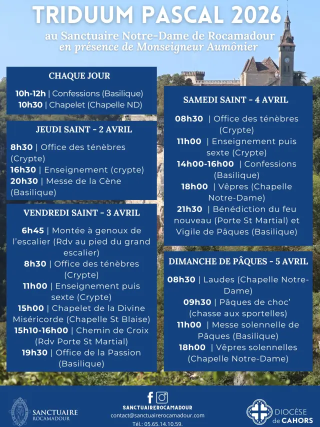 Pâques 2026 Rocamadour