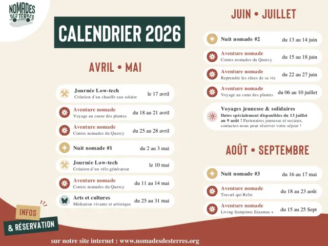 Calendrier Ndt 2026