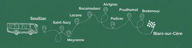 Carte de ligne de bus liO
