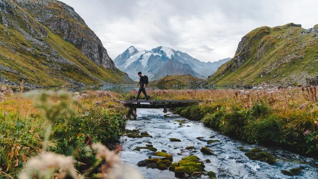 Randonnée pédestre dans la région de Verbier