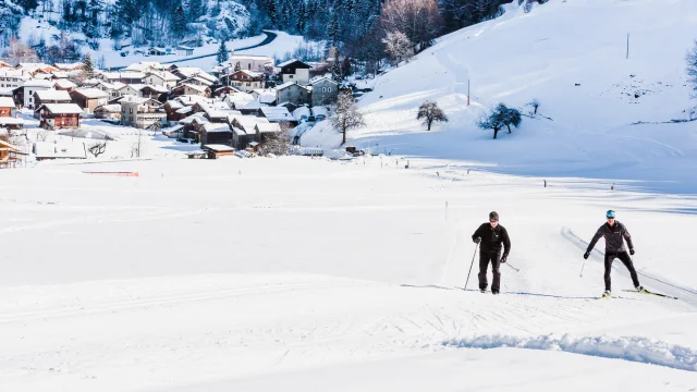 Ski de fond à Champsec