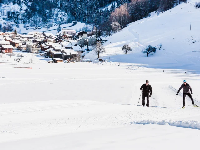 Ski de fond à Champsec