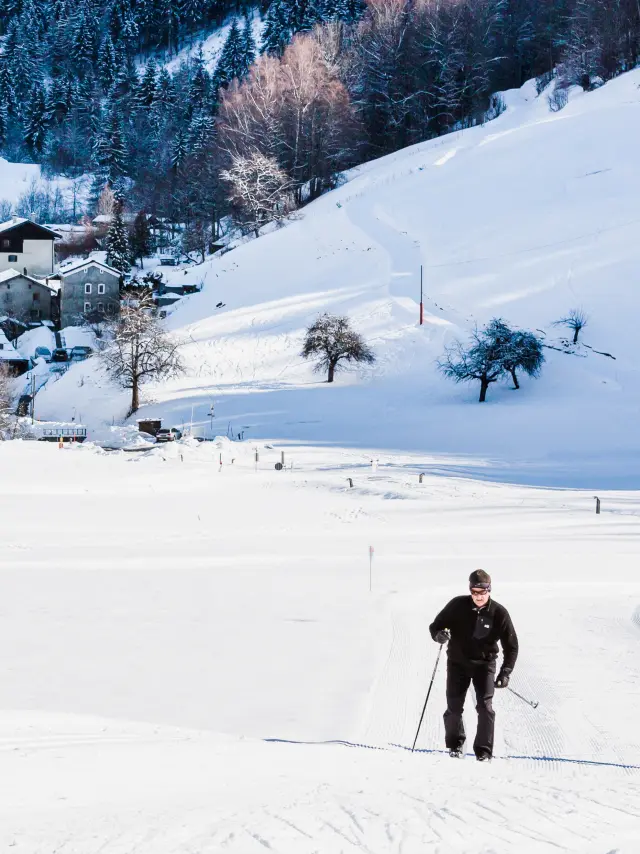 Ski de fond à Champsec