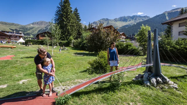 Parc de loisirs à Verbier , minigolf