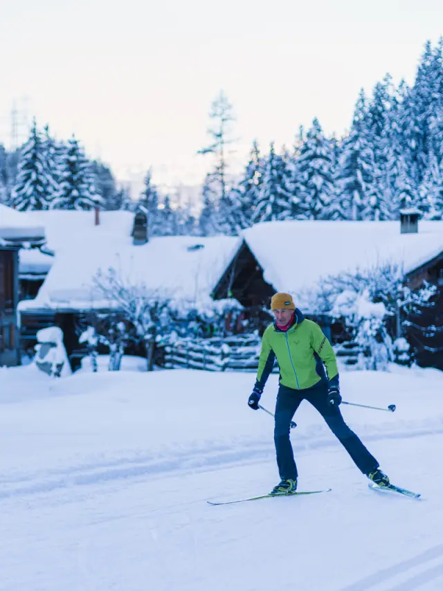 Piste de ski de fond à Plamproz