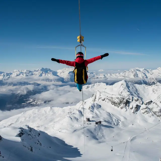 Tyrolienne Mont Fort