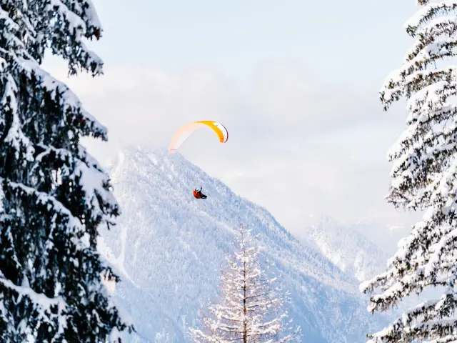 Parapente En Hiver @raphaelsurmont