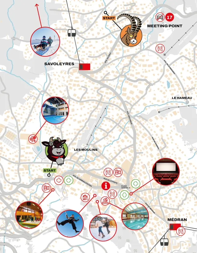 Verbier Carte Activites Hiver