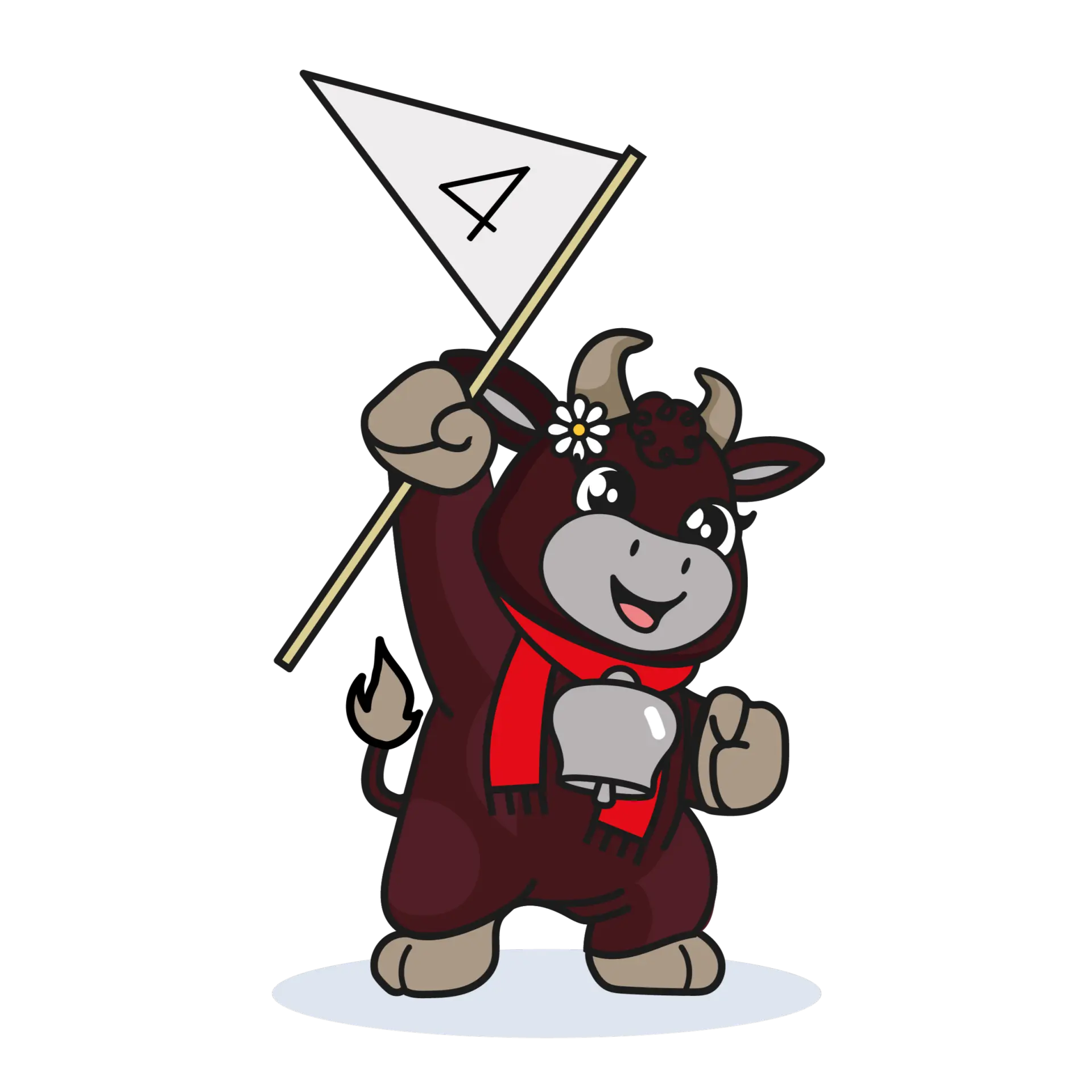 Suzette avec Drapeau