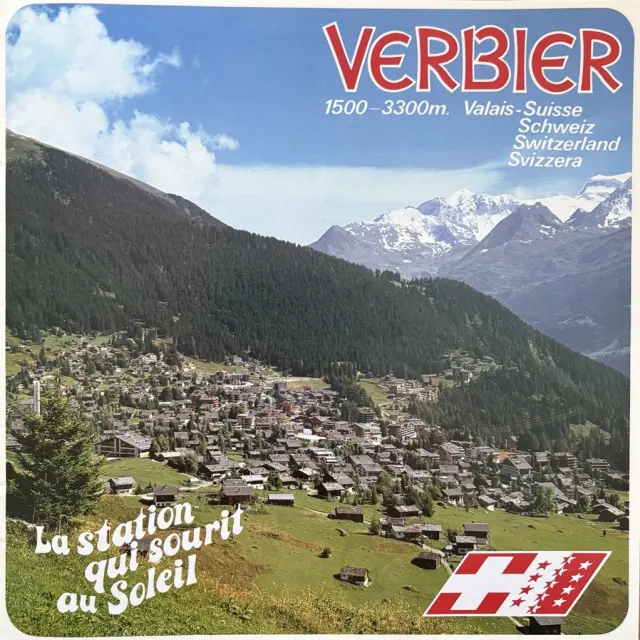 Affiche Verbier La Station Qui Sourit Au Soleil
