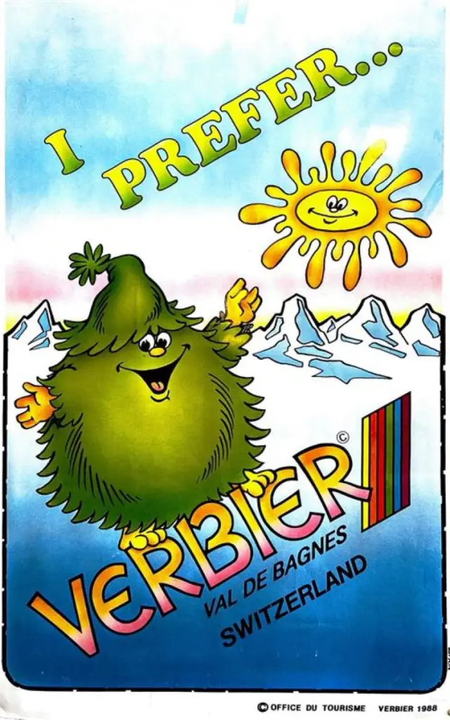 Verbier Poster 1985 @verbier Tourisme