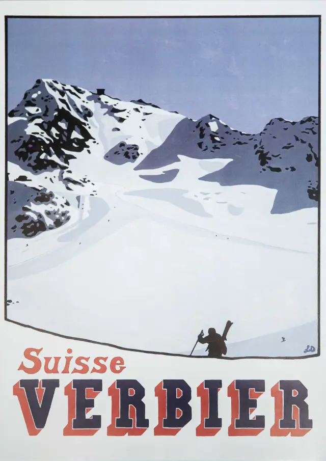 Postkarte aus Verbier @ Lucy Dunnett