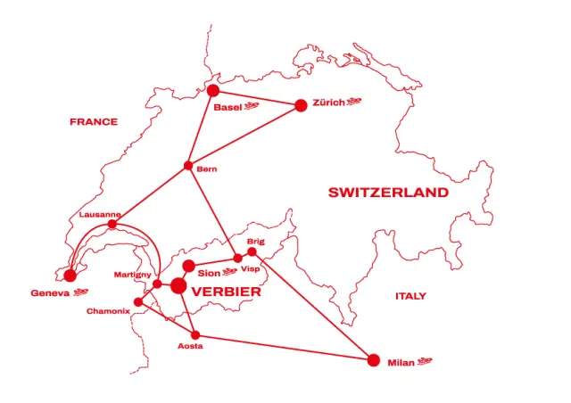 Verbier Carte Situation