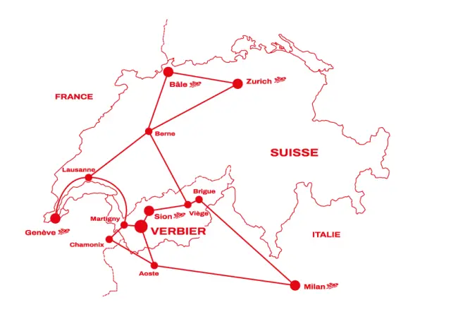 Verbier Carte De Situation Fr
