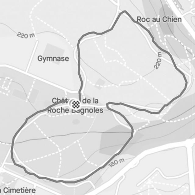 Bagnoles Orne Normandie Challenge Concours Trail Strava Boucle 3 Château Roche Bagnoles Parc Roc Chien Noir Blanc Termine