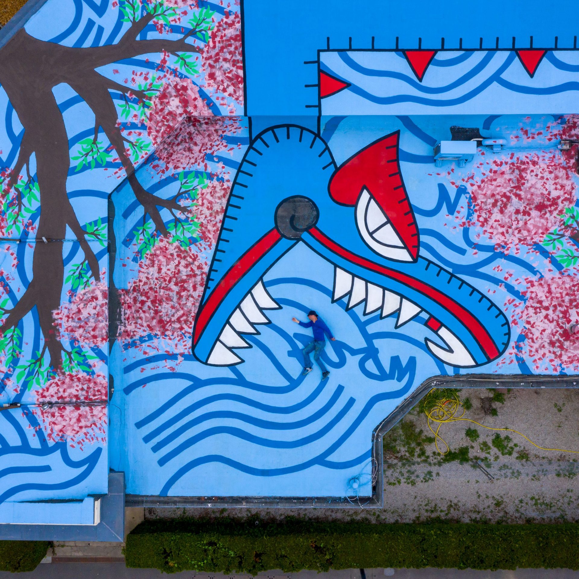 Bagnoles Orne Bebagnoles Ore Street Art Drone Quetzacoatl Bleu Drone