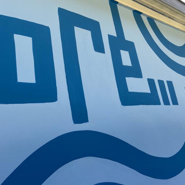 Bagnoles Orne Bebagnoles Street Art Ore Signature Mur Bleu
