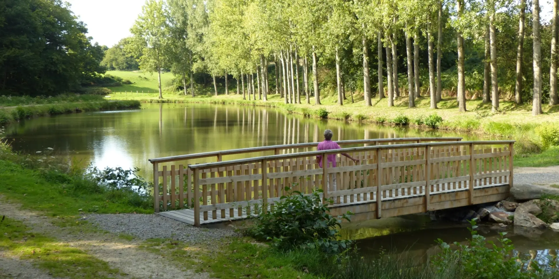 Saint Fraimbault Plan Eau Lac Pont Arbres Bocage