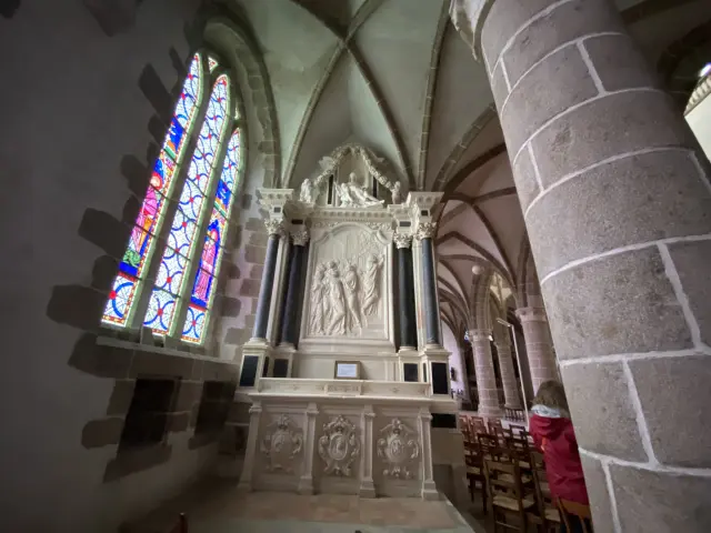 Lonlay Abbaye Vitrail Eglise Medieval Bocage Domfront Bagnoles