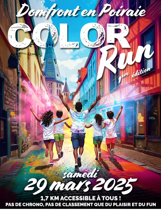 Color Run Affiche A4
