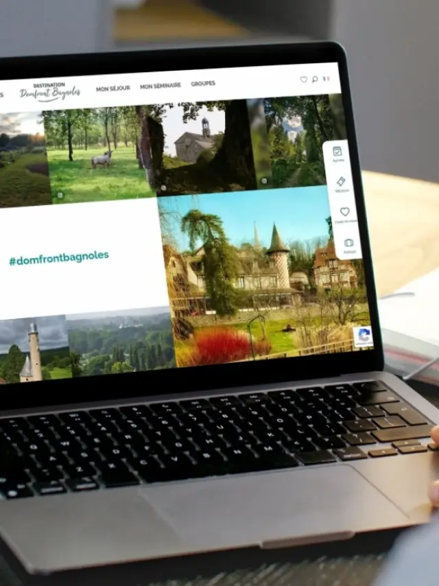 Acces Rapide Site Menu Lateral Mockup Ordinateur
