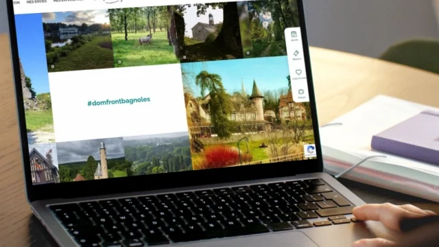 Acces Rapide Site Menu Lateral Mockup Ordinateur
