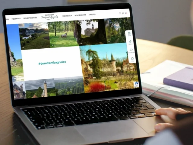 Acces Rapide Site Menu Lateral Mockup Ordinateur
