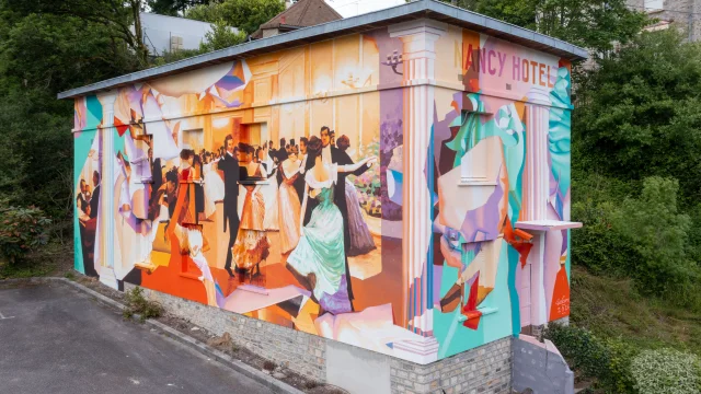Fresque bagnoles de l'Orne